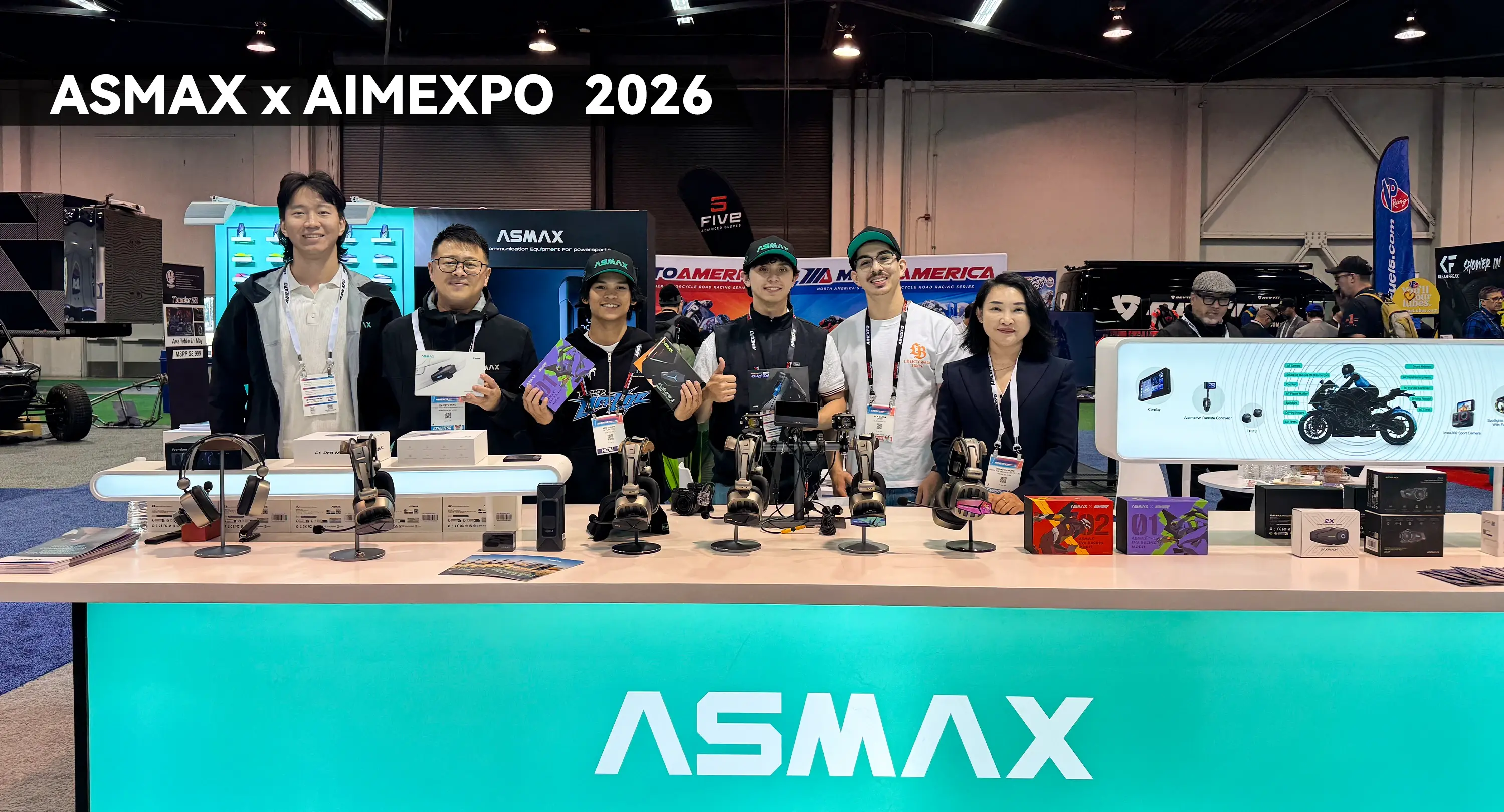 ASMAX Brings Rider-Centric Smart Connectivity to AIMExpo 2026